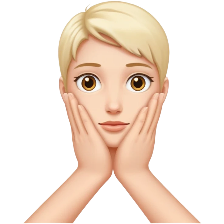 hands over neck emoji