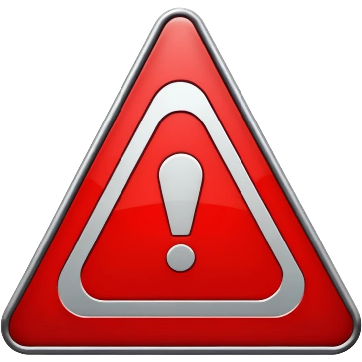 Make a red danger sign emoji