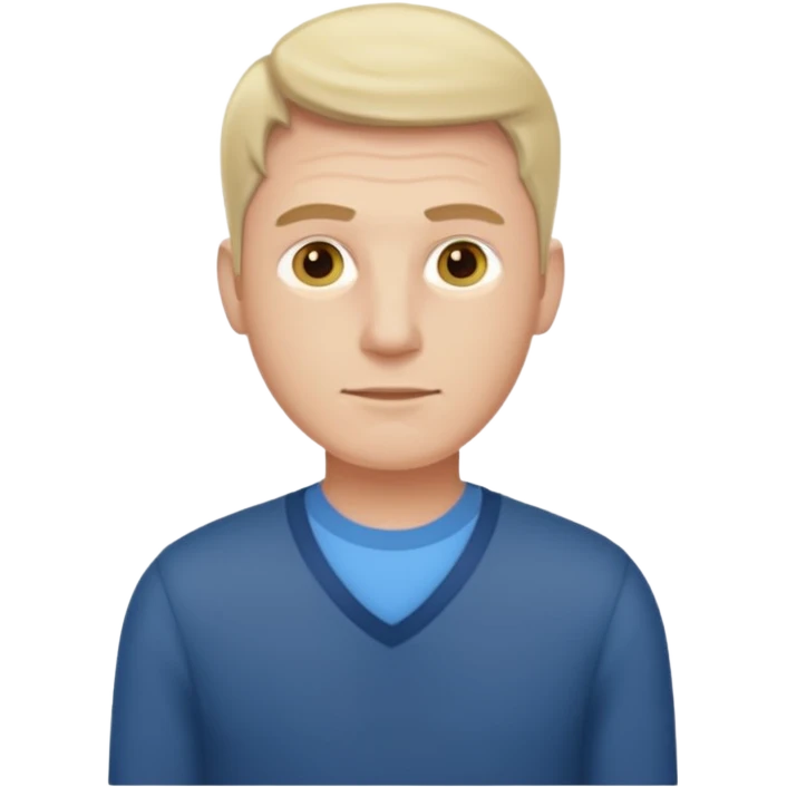 customer. 1 person only white male with shoulder normal person cloths. adult emoji