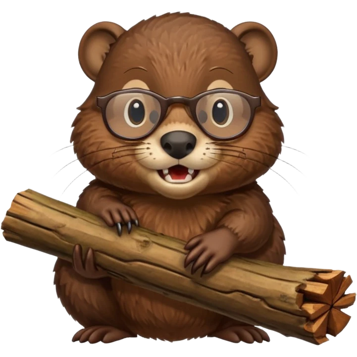 spectacled beaver emoji