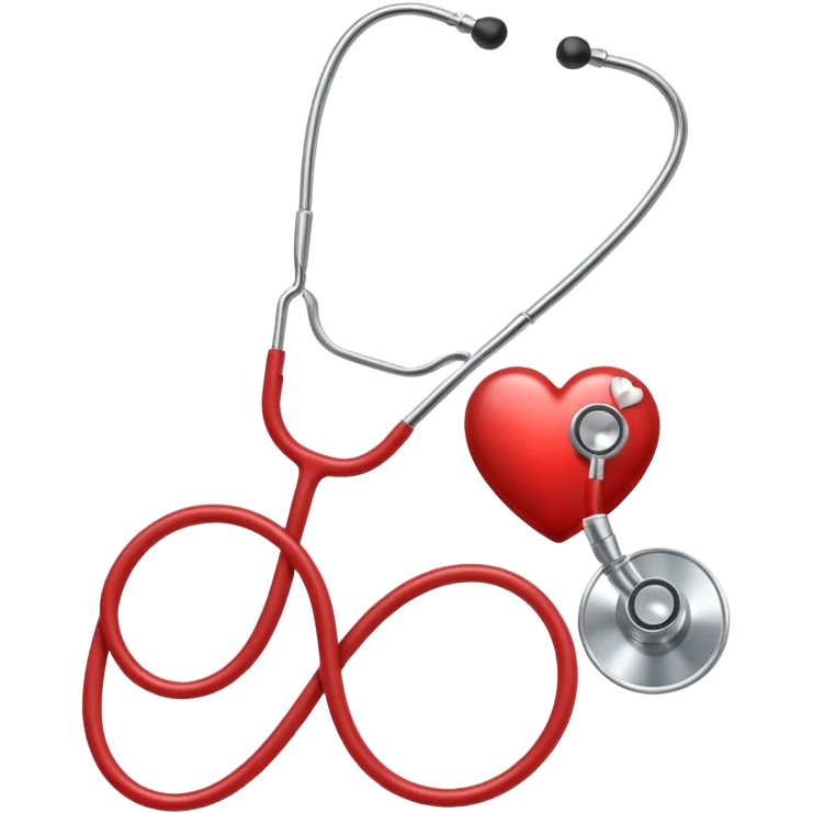 stethoscope and heart emoji
