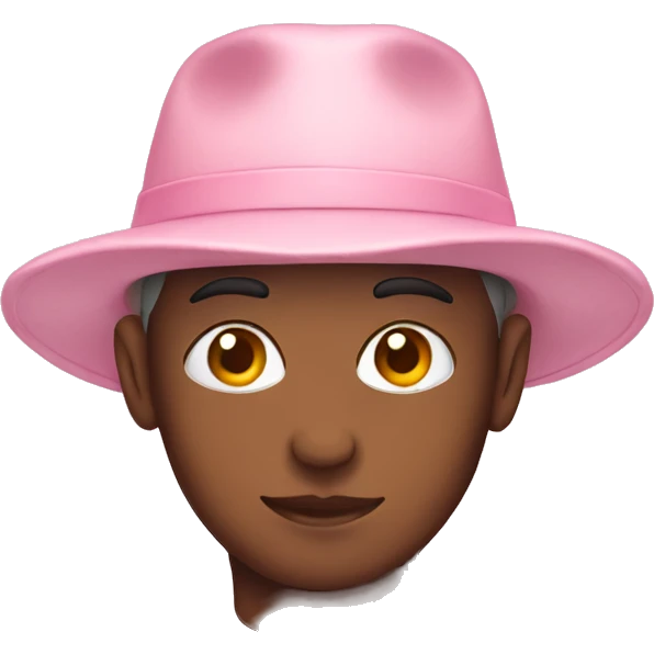 pastel pink hat emoji