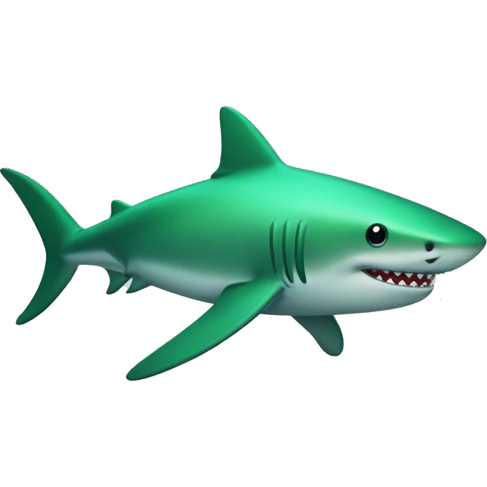 Green shark emoji