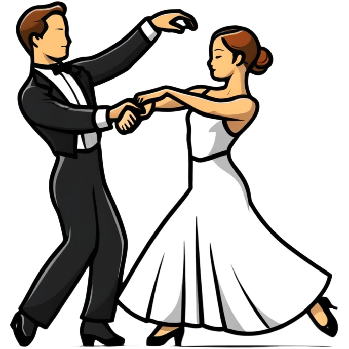 ballroom dancing couple emoji