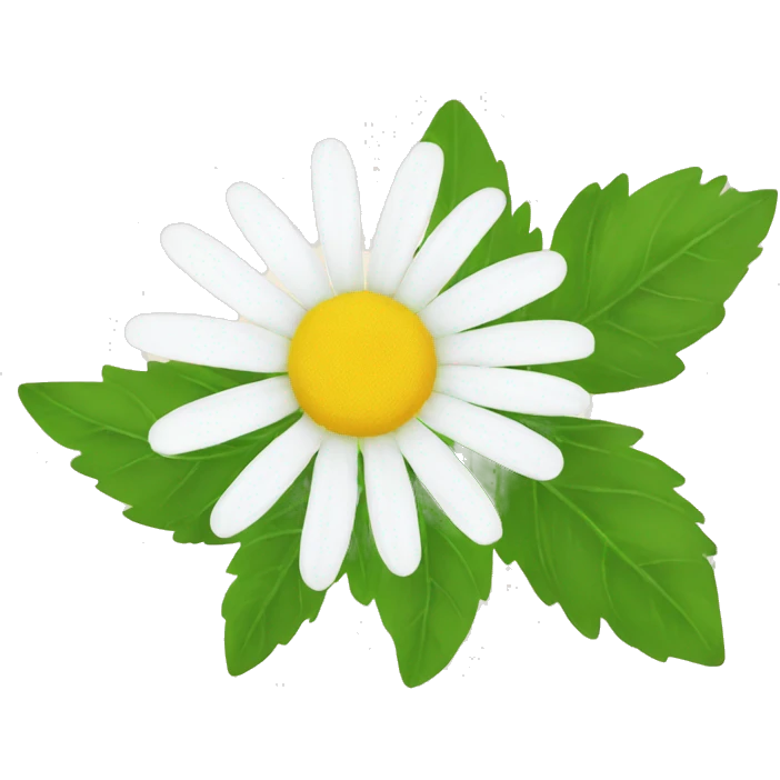 CHAMOMILE with leaf emoji