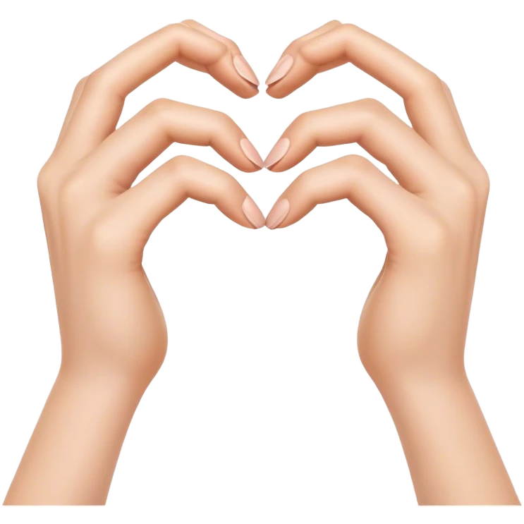 Heart hands emoji