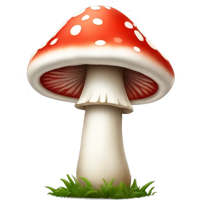 red and white mushroom emoji