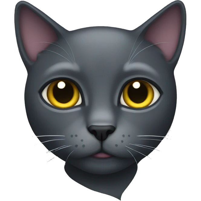 Dark grey cat emoji