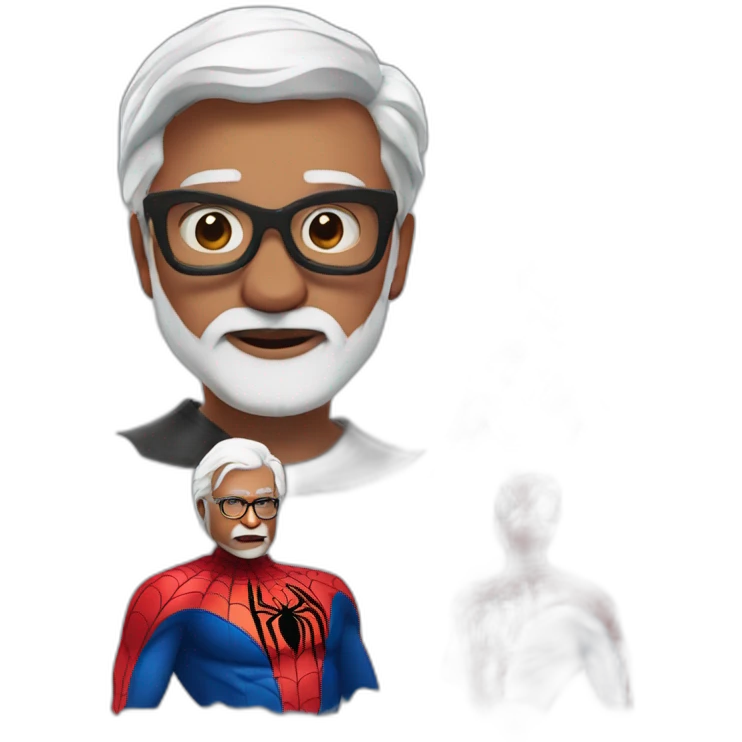 MODI AS SPIDER-MAN emoji