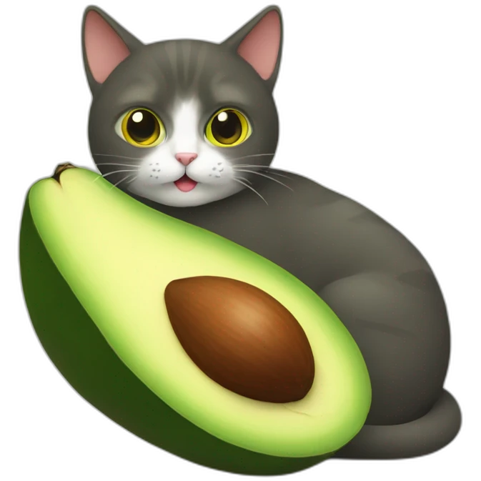 avocado cat emoji
