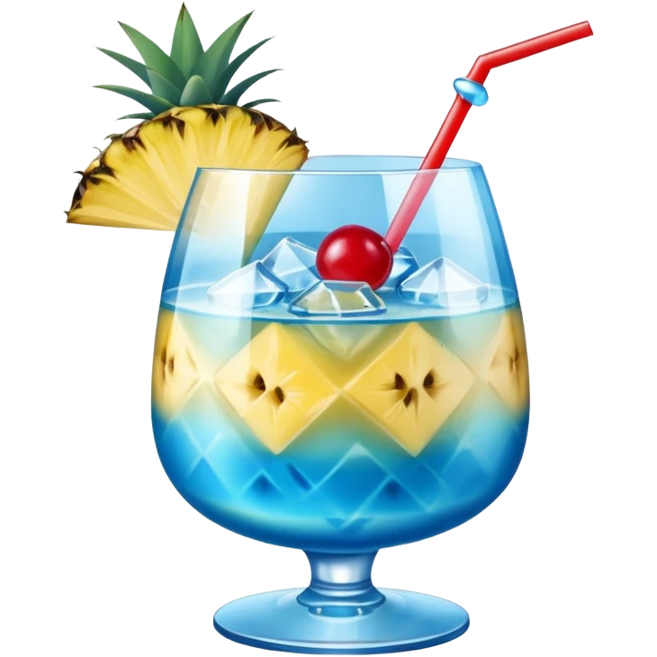 Blue Hawaiian drink emoji