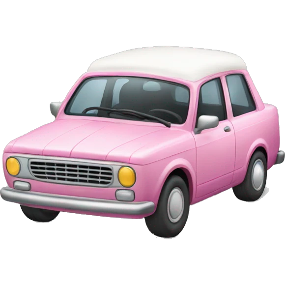Car with cake emoji