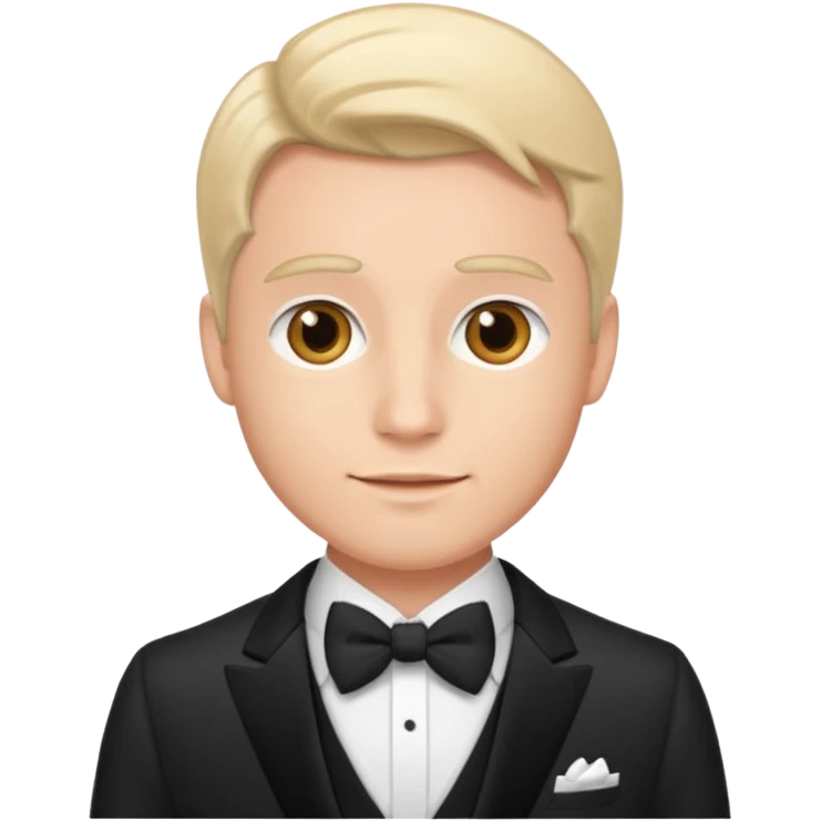 traje de gala primer plano hombre emoji