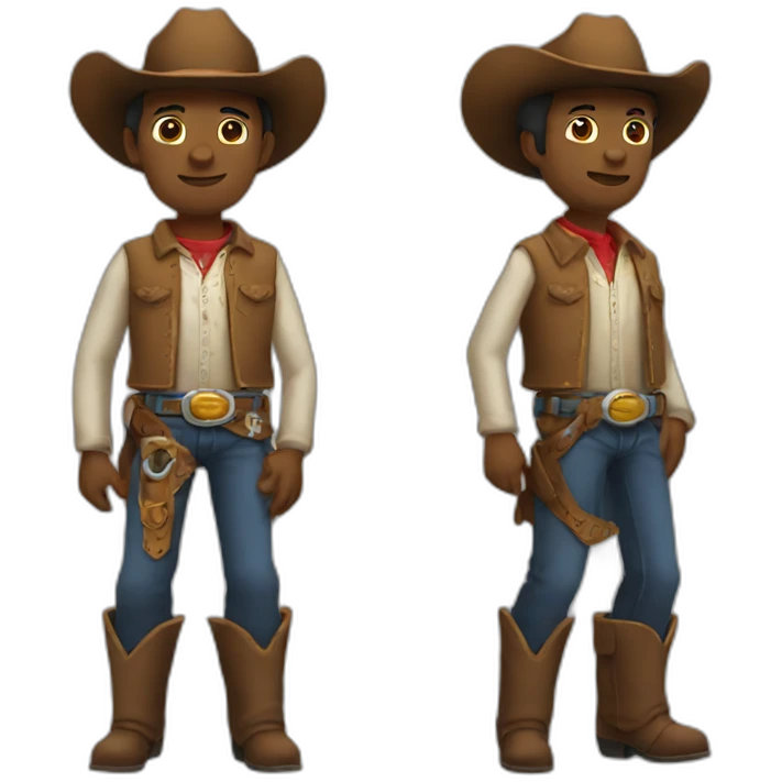 cowboy without arms and without legs emoji