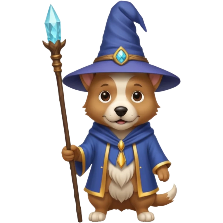 Dog wizard emoji