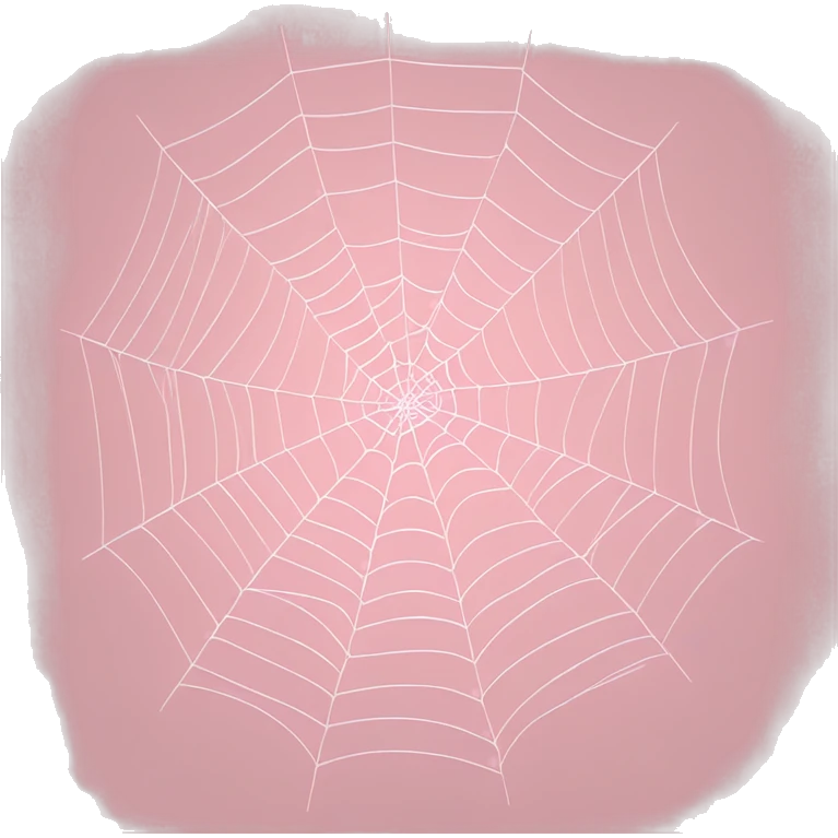 spider web in soft pink color  emoji