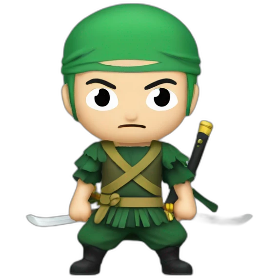 Zoro avec 3 sabre emoji
