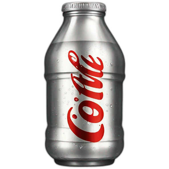 Vintage glass Diet coke emoji