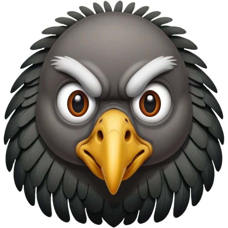 vulture - kind of menacing but in a funny comical way emoji