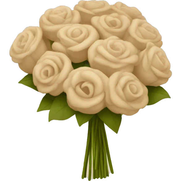 beige boquet emoji