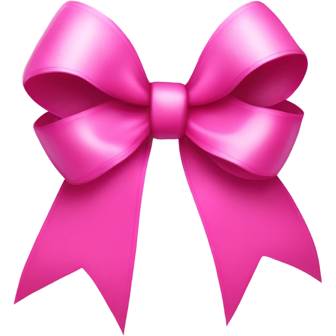Pink bow emoji