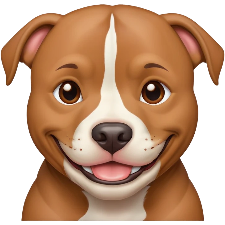Pitbull smiling emoji