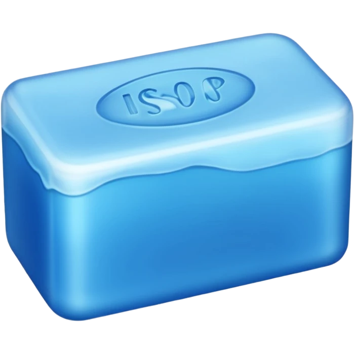 blue soap emoji