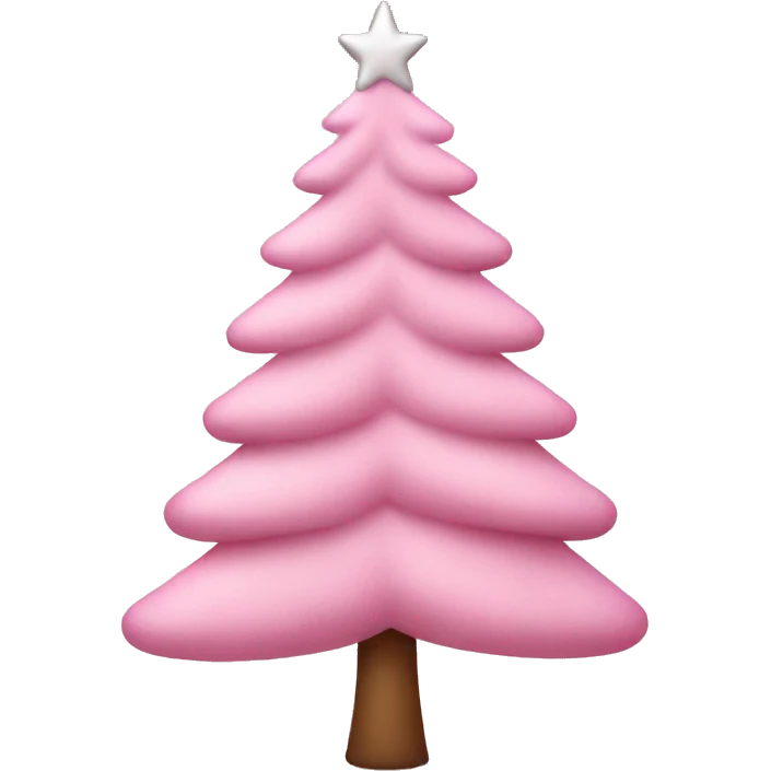 baby pink christmas tree emoji