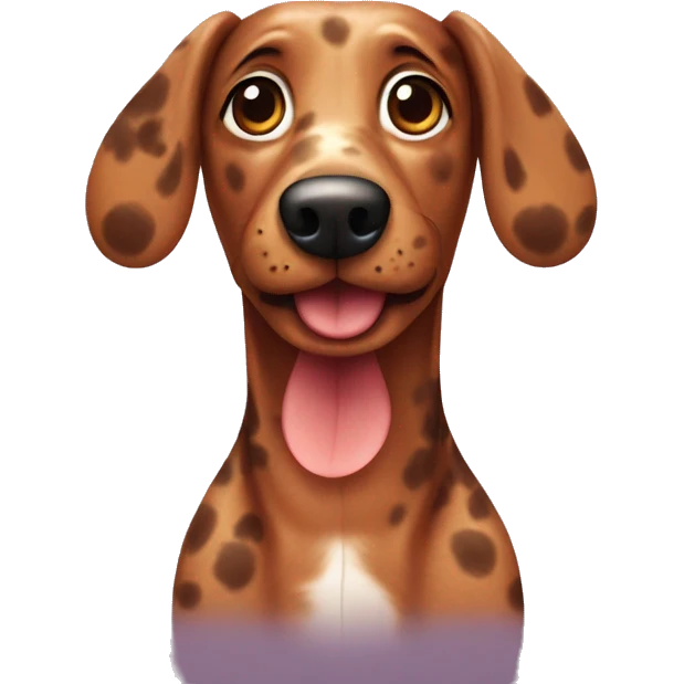 Speckled Sausage dog  emoji