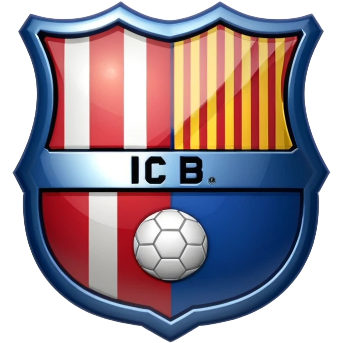 Atletico madrid vs Barcelona club logo emoji