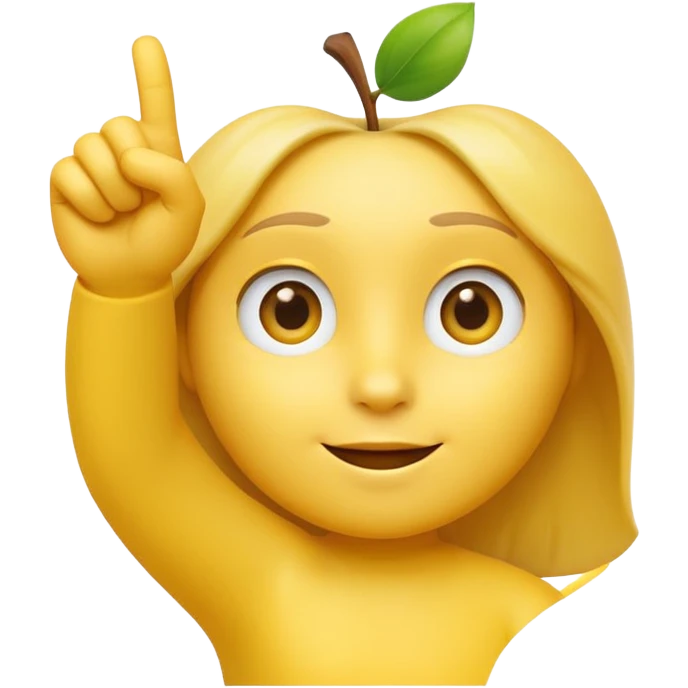 A 3D Apple-style yellow round emoji, neutral face with simple cartoonish eyes, raising one hand, thumb pointing backward over the shoulder to indicate “past” or “behind,” clean minimal background, smooth bright style emoji