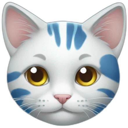 kucing biru emoji
