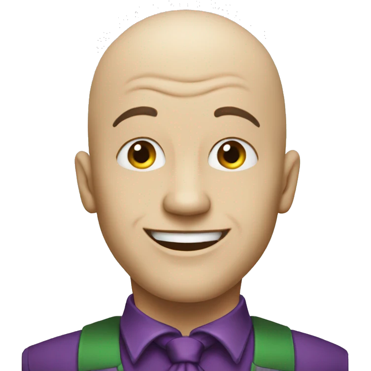 Joker bald emoji