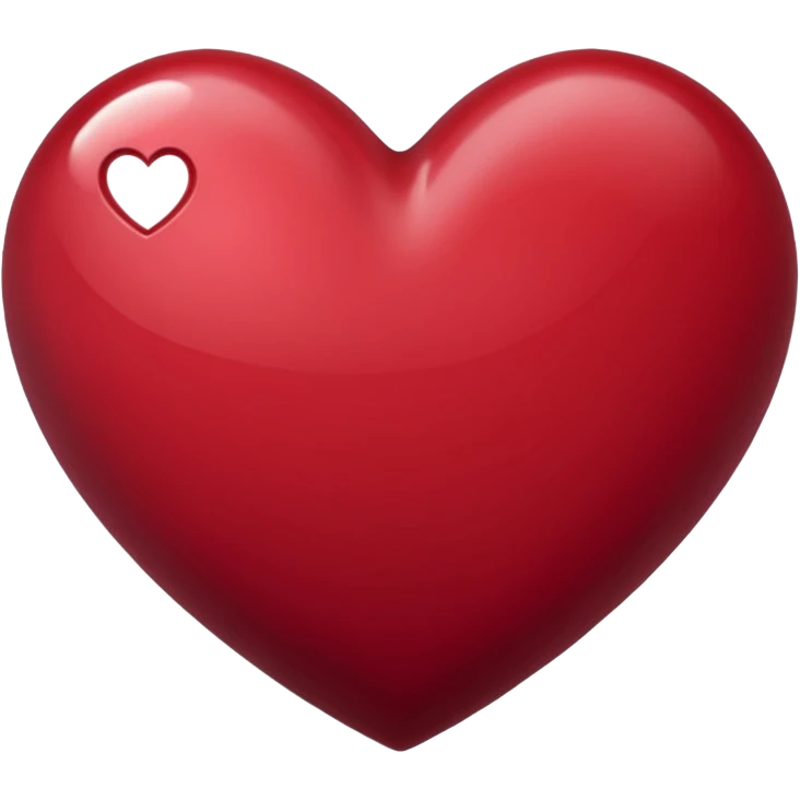 Burgundy red heart emoji