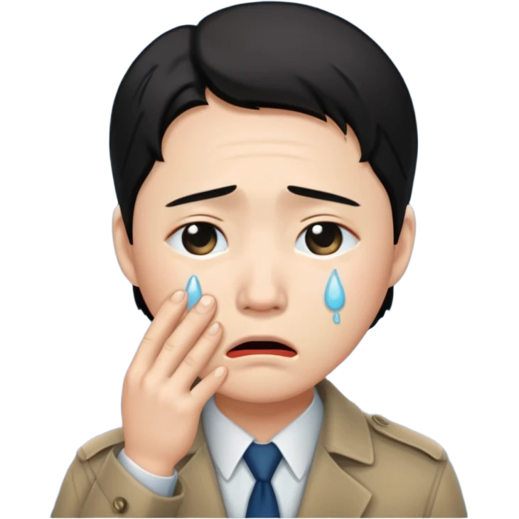 detective, asian, crying emoji