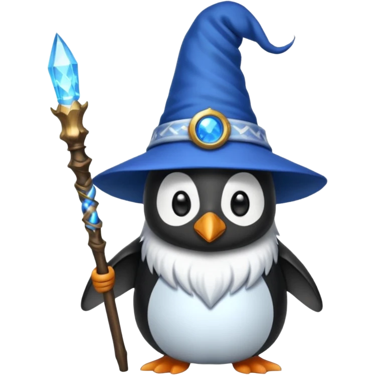 Penguin Wizard emoji