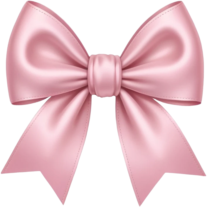 light pink ribbon bow emoji