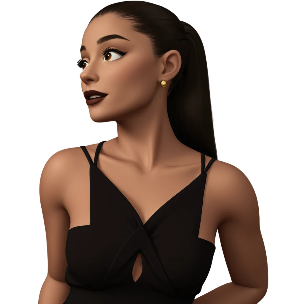 dark elegance of a girl emoji