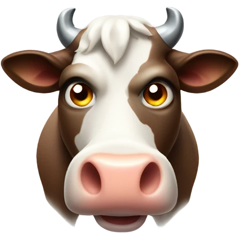 Maniacal moo emoji