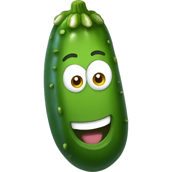 smiling pickle emoji