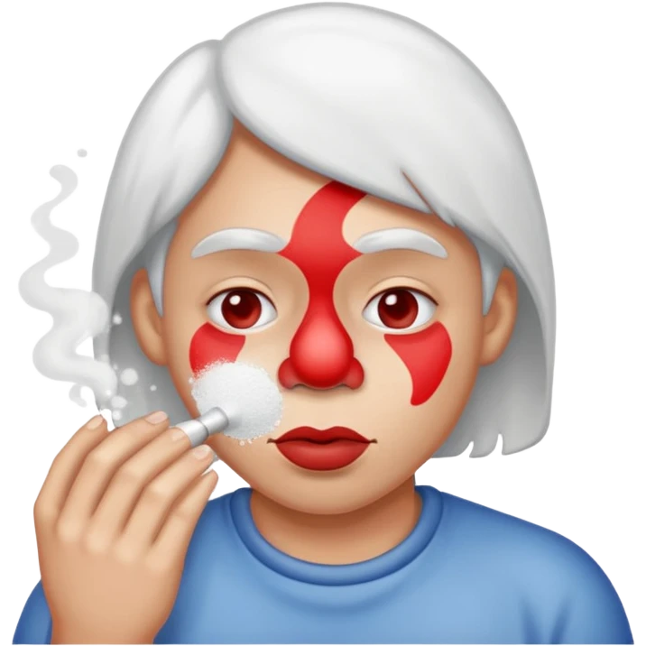 Guy snorting cocaine emoji emoji