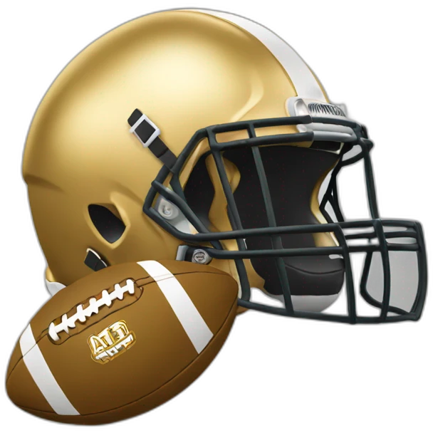 Gold football emoji