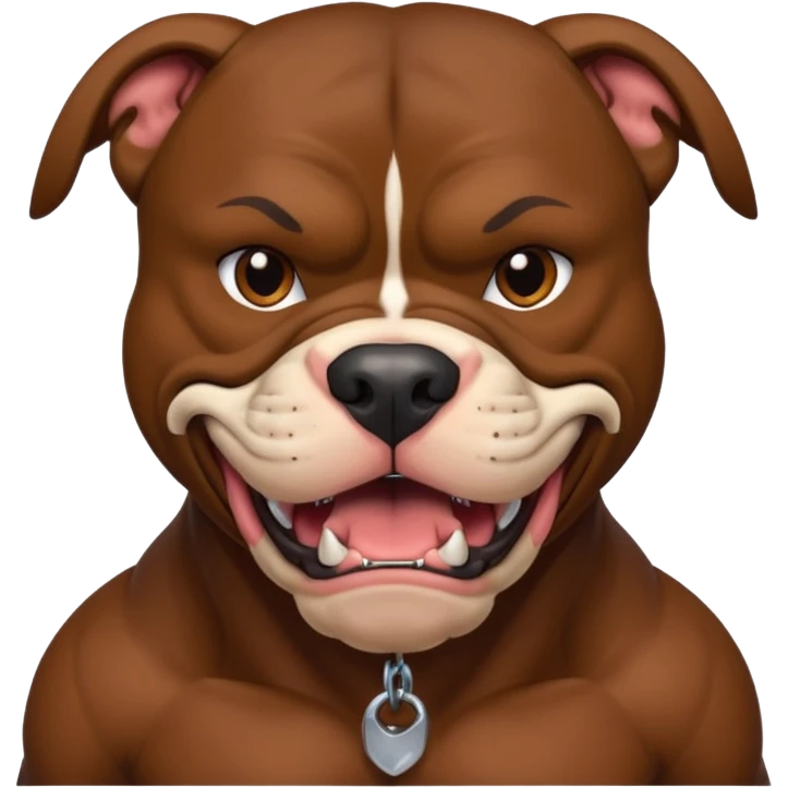 Pitbull mean emoji