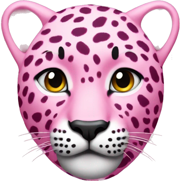 pink leopard emoji