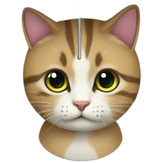 Cat umberella emoji