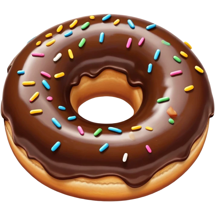 Chocolate donut  emoji