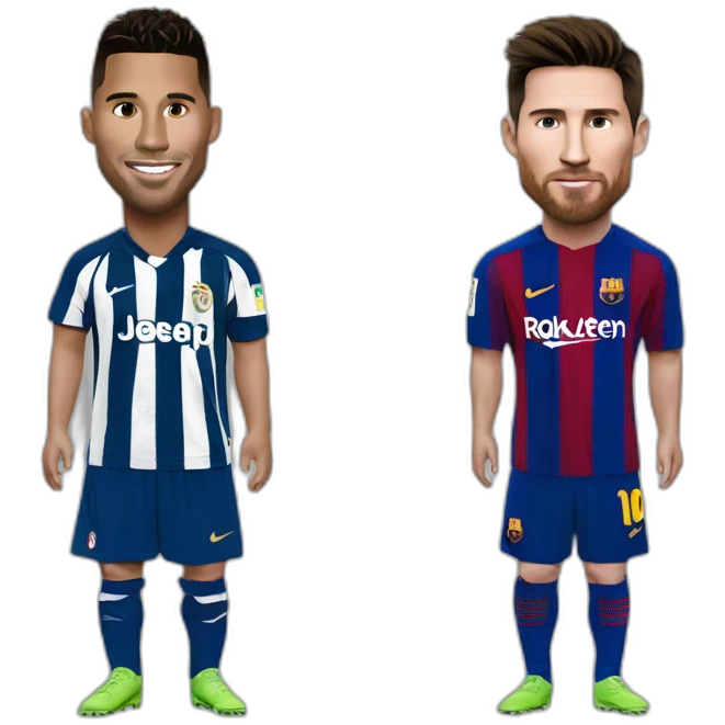 Ronaldo et messi emoji