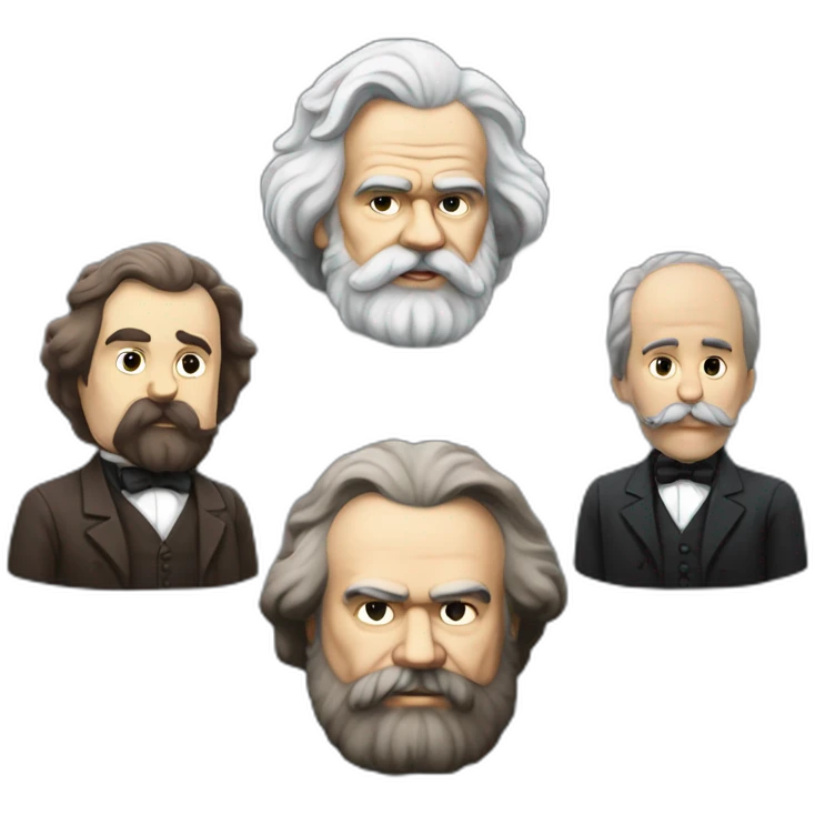 Karl marx avec lenine et stalinr emoji