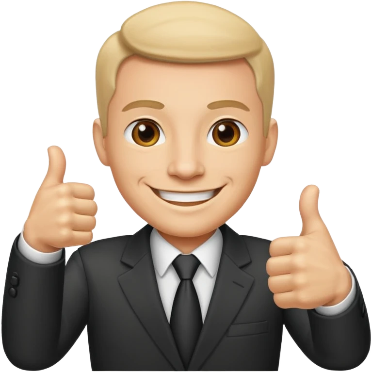 Boss with thumbs up emoji