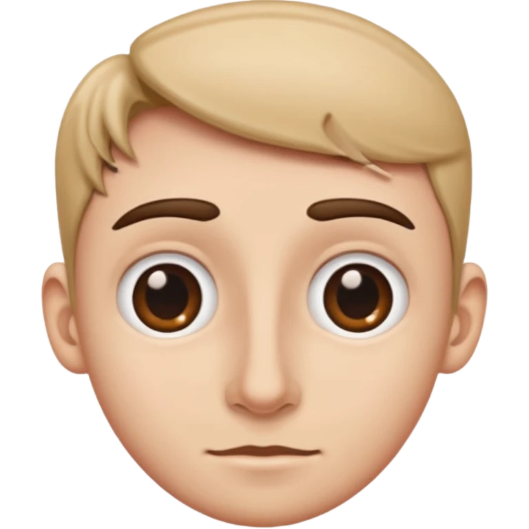 Make the nose bigger and eyes smaller  emoji